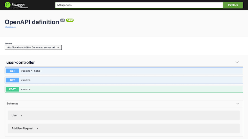 Springdoc Swagger UI